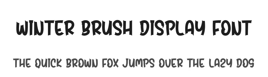 Winter Brush Display Font by andikastudio — Display Font