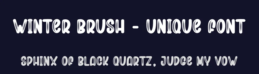 Winter Brush – Unique Font by creativeletter — Script Handwritten Font — thumbnail 2