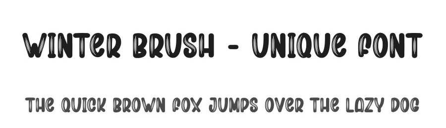 Winter Brush – Unique Font by creativeletter — Script Handwritten Font