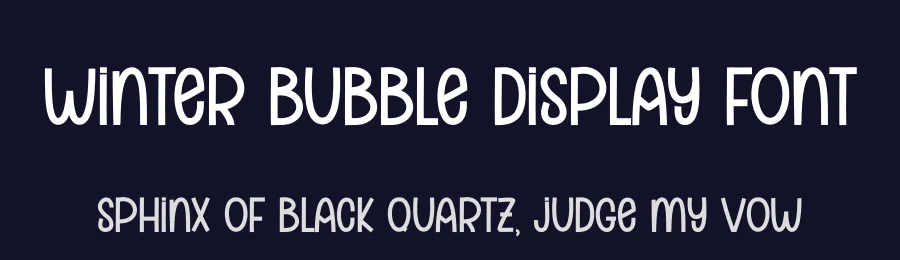 Winter Bubble Display Font by andikastudio — Display Font — thumbnail 2