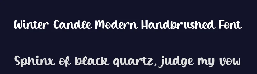 Winter Candle Modern Handbrushed Font by balpirick — Script Handwritten Font — thumbnail 2