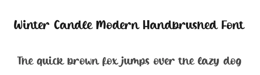 Winter Candle Modern Handbrushed Font by balpirick β Script Handwritten Font