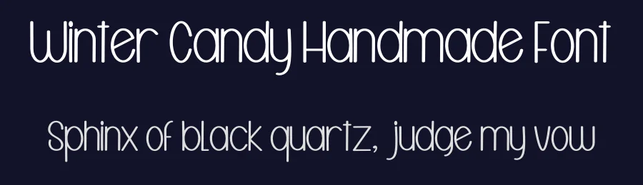 Winter Candy Handmade Font by freshtypeink — Display Font — thumbnail 2