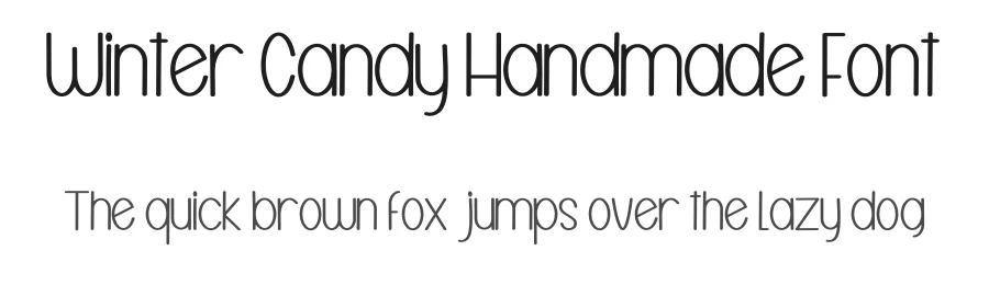 Winter Candy Handmade Font by freshtypeink — Display Font