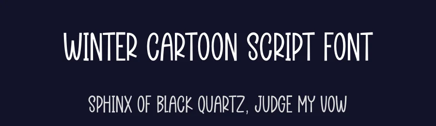 Winter Cartoon Script Font by creativeletter — Display Font — thumbnail 2