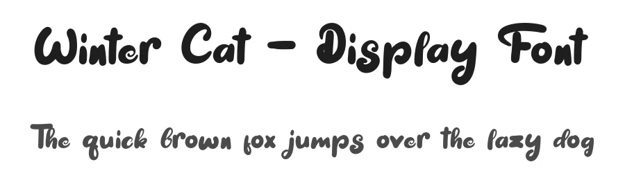 Winter Cat – Display Font by Naharstd — Display Font