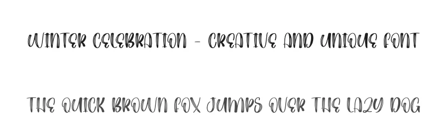 Winter Celebration – Creative And Unique Font by creativeletter — Display Font