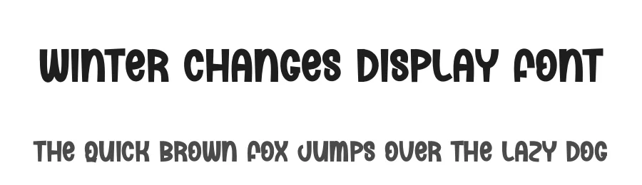 Winter Changes Display Font by andikastudio — Display Font