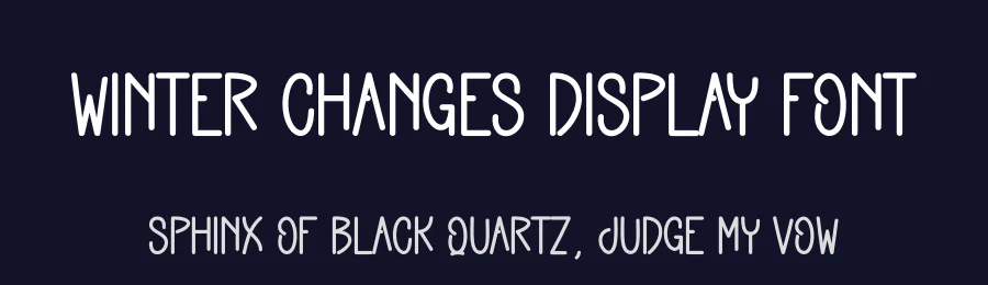 Winter Changes Display Font by andikastudio — Display Font — thumbnail 2