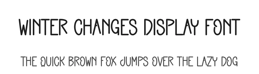 Winter Changes Display Font by andikastudio — Display Font