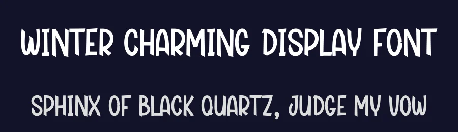 Winter Charming Display Font by andikastudio — Display Font — thumbnail 2