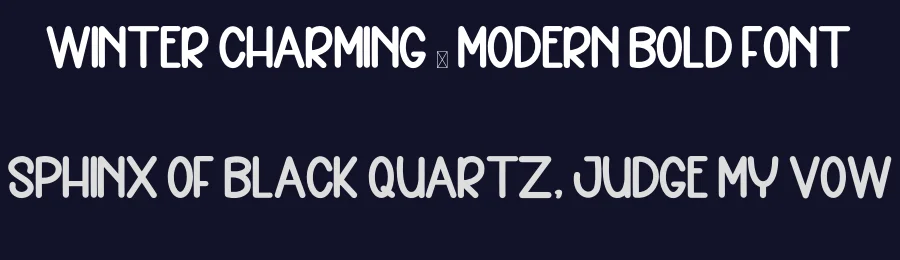 Winter Charming – Modern Bold Font by inermediaSTUDIO — Display Font — thumbnail 2