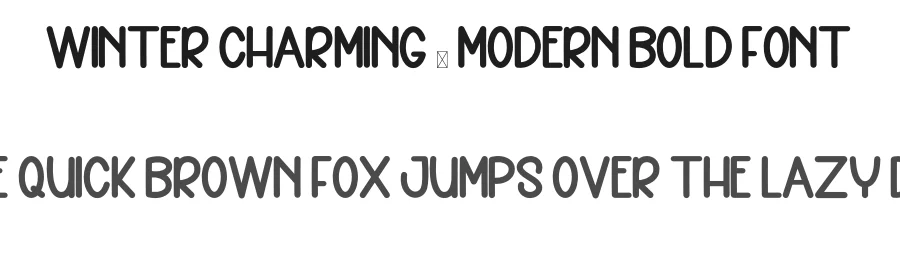Winter Charming – Modern Bold Font by inermediaSTUDIO — Display Font