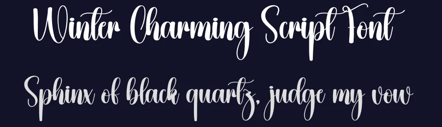 Winter Charming Script Font by creativeletter — Script Handwritten Font — thumbnail 2