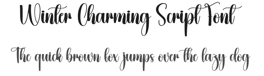 Winter Charming Script Font by creativeletter — Script Handwritten Font