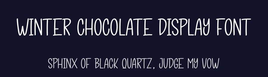 Winter Chocolate Display Font by andikastudio — Display Font — thumbnail 2