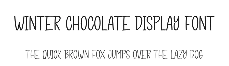 Winter Chocolate Display Font by andikastudio — Display Font