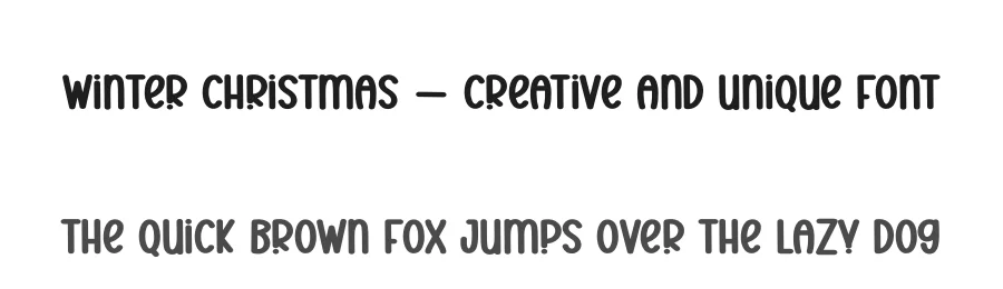 Winter Christmas – Creative And Unique Font by creativeletter — Display Font