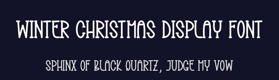 Winter Christmas Display Font by creativeletter — Display Font — thumbnail 2