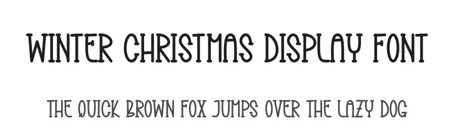 Winter Christmas Display Font by creativeletter — Display Font