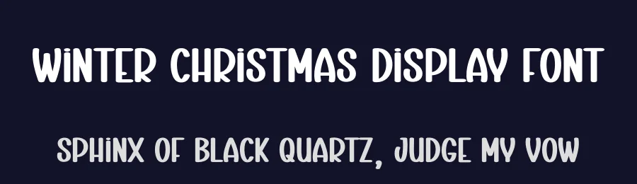 Winter Christmas Display Font by creativeletter — Display Font — thumbnail 2