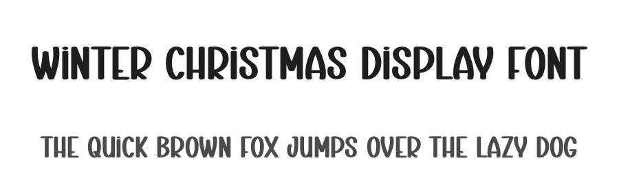 Winter Christmas Display Font by creativeletter — Display Font