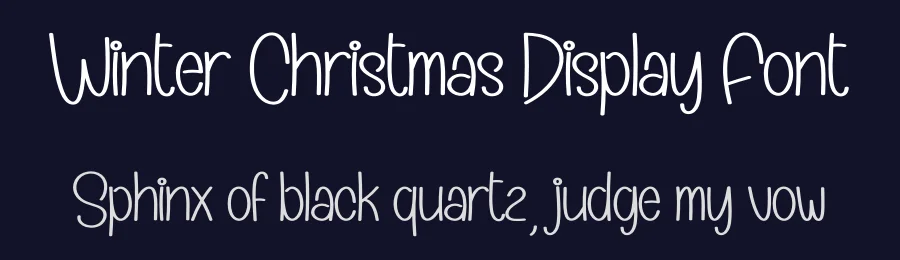 Winter Christmas Display Font by andikastudio — Display Font — thumbnail 2