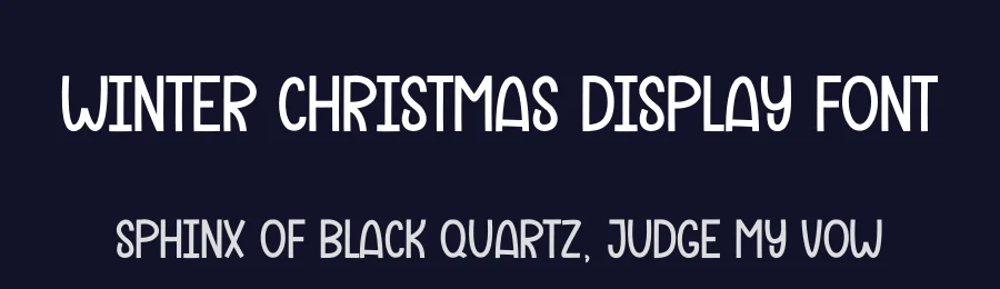 Winter Christmas Display Font by andikastudio — Display Font — thumbnail 2