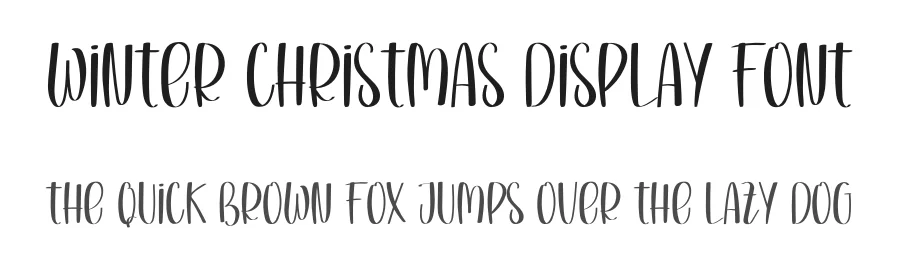 Winter Christmas Display Font by inermediaSTUDIO — Script Handwritten Font