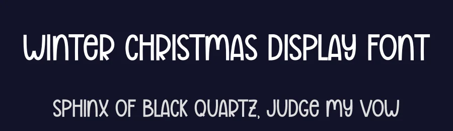 Winter Christmas Display Font by andikastudio — Display Font — thumbnail 2