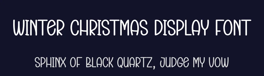 Winter Christmas Display Font by creativeletter — Display Font — thumbnail 2