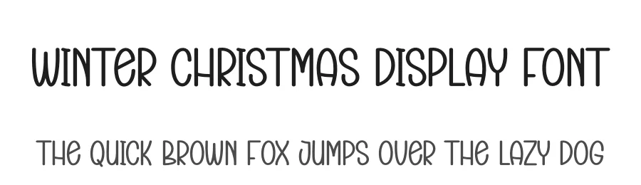 Winter Christmas Display Font by creativeletter — Display Font