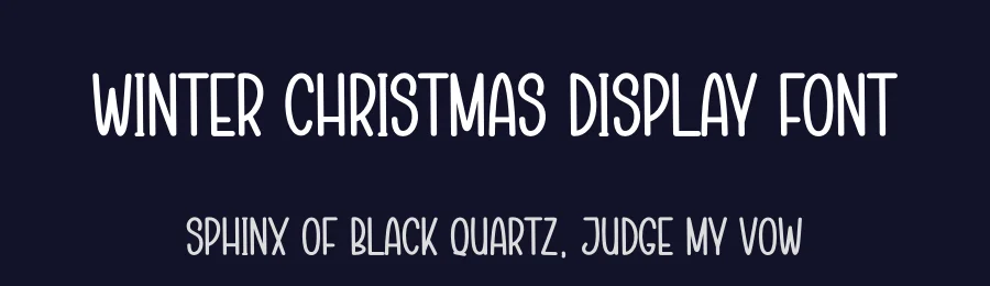 Winter Christmas Display Font by creativeletter — Display Font — thumbnail 2