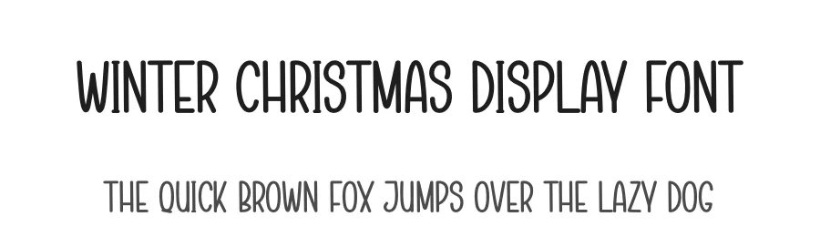 Winter Christmas Display Font by creativeletter — Display Font