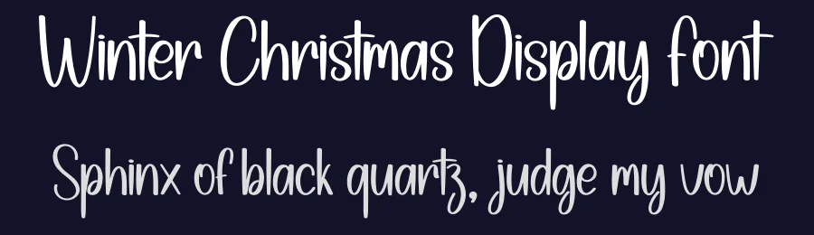 Winter Christmas Display Font by creativeletter — Display Font — thumbnail 2