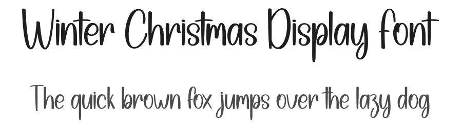 Winter Christmas Display Font by creativeletter — Display Font