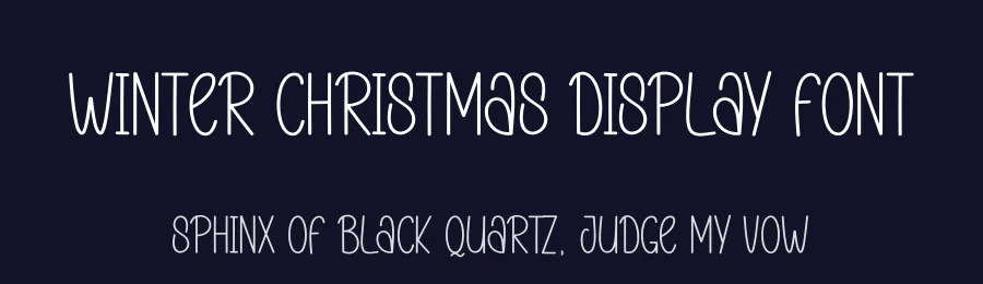 Winter Christmas Display Font by andikastudio — Display Font — thumbnail 2