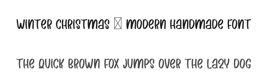 Winter Christmas – Modern Handmade Font by inermediaSTUDIO — Display Font