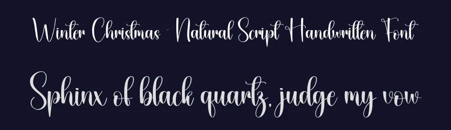 Winter Christmas – Natural Script Handwritten Font by creativeletter — Script Handwritten Font — thumbnail 2