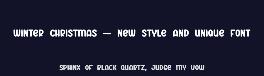 Winter Christmas – New Style And Unique Font by creativeletter — Display Font — thumbnail 2