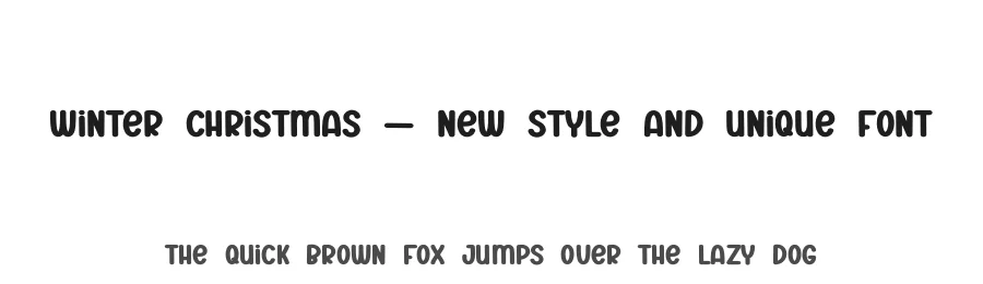 Winter Christmas – New Style And Unique Font by creativeletter — Display Font