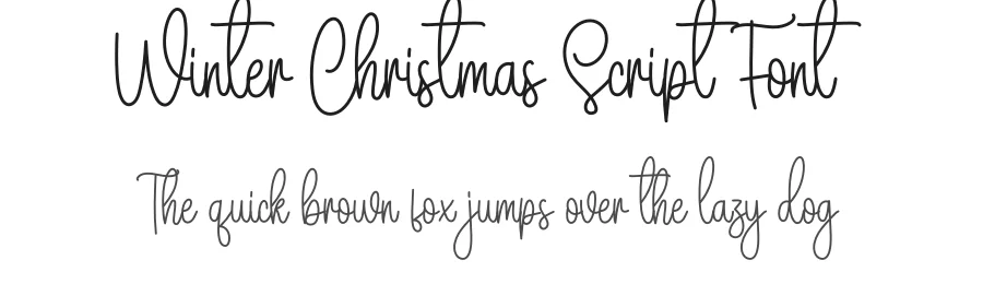 Winter Christmas Script Font by creativeletter — Script Handwritten Font