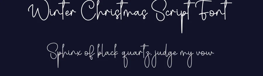Winter Christmas Script Font by creativeletter — Script Handwritten Font — thumbnail 2