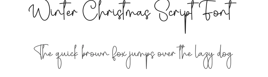 Winter Christmas Script Font by creativeletter — Script Handwritten Font