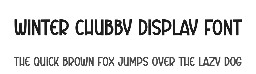 Winter Chubby Display Font by andikastudio — Script Handwritten Font