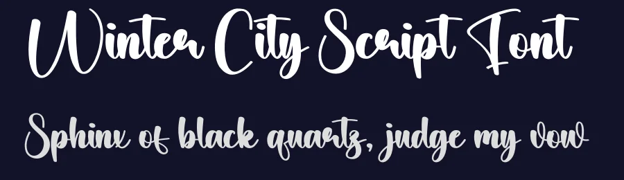 Winter City Script Font by creativeletter — Script Handwritten Font — thumbnail 2