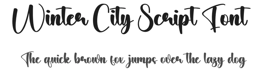 Winter City Script Font by creativeletter — Script Handwritten Font