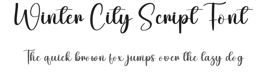 Winter City Script Font by andikastudio — Script Handwritten Font