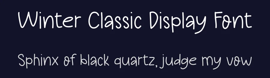 Winter Classic Display Font by Craftedtype — Decorative Font — thumbnail 2