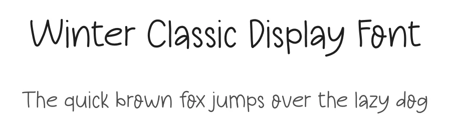 Winter Classic Display Font by Craftedtype — Decorative Font
